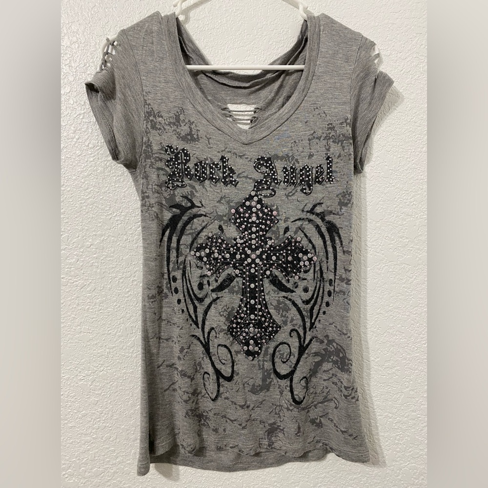 Rock angel y2k shirt